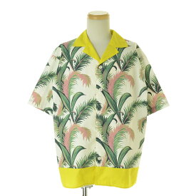 【中古】【期間限定値下げ】MAISON KITSUNE / メゾン キツネ23SS KM00409WC4019 PALM FRONT PRINT RESORT SHIRT半袖シャツ【cacdagae-m】