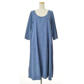 【中古】KAPITAL / キャピタルシャツデニム オリーブロング七分袖ワンピース【cacfagbj-l】