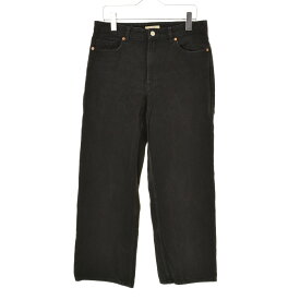 【中古】H&M / エイチアンドエムブラック ワイドデニムパンツ【caceaebc-l】