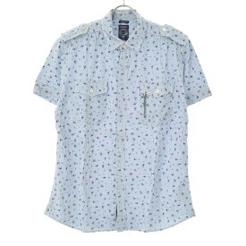 【中古】【期間限定値下げ】DIESEL / ディーゼルレギュラーフィット 小花柄ストライプ半袖シャツ【cacdaiag-m】