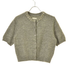 【中古】H&M / エイチアンドエムビジュー装飾ニット五分袖カーディガン【cacgaebf-l】