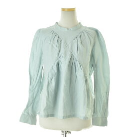 【中古】mina perhonen / ミナペルホネンzs1124 pilli シルクコットン ギャザーブラウス長袖ブラウス【cacgaccg-l】