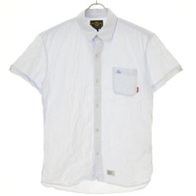 【中古】WTAPS / ダブルタップス08SS 2008/1st ARDT-SH-M04 B.C S/S SHIRTS.FORM.COTTON.STRIPE半袖シャツ【cacfafcb-m】