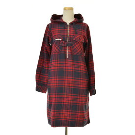 【中古】FWK ENGINEERED GARMENTS / エフダブリューケーエンジニアードガーメンツフード付フランネルチェック長袖ワンピース【送料無料】【cacfbabb-l】