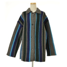 【中古】UNITED ARROWS BEAUTY & YOUTH / ユナイテッド アローズ ビューティ アンド ユース1628-105-0967 ストライプニット長袖カーディガン【cacgabci-l】