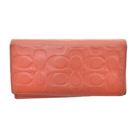 【中古】COACH / コーチシグネチャー エンボス 長財布【cacgadce-z】