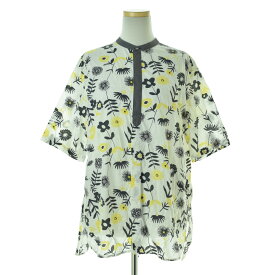 【中古】GRANDMA MAMA DAUGHTER / グランマ ママ ドーター24SS GS2414101-701 バンドカラーチュニックシャツ五分袖チュニック【caceajda-l】