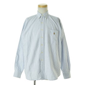 【中古】POLO RALPH LAUREN / ポロ ラルフローレンTHE BIG SHIRT ストライプ オックスフォード ボタンダウン ビッグシャツ長袖シャツ【cacgabab-m】