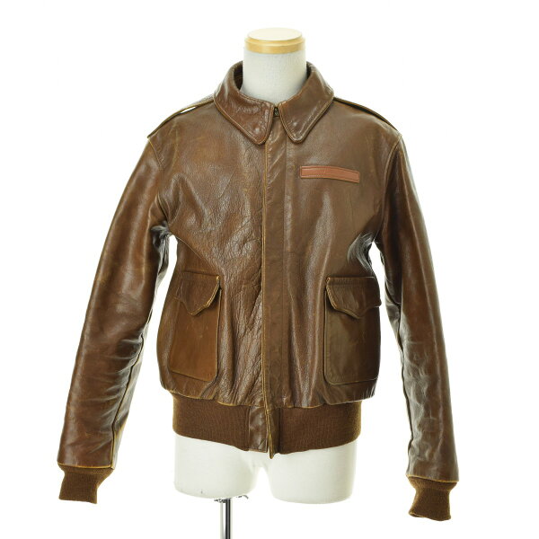 【中古】THE REAL McCOY'S / リアルマッコイ 旧マッコイ REAL McQUEEN A-2 CAPTAIN V.HILTS スティーブマックイーン 大脱走レザージャケット【cacgadae-m】