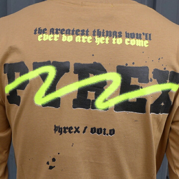 楽天市場】PYREX (パイレックス)メンズ長袖 クルーネックTシャツ ロンT 