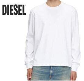 ディーゼル(DIESEL) クルーネックTシャツ ロンT 長袖 メンズ 長袖Tシャツ袖リブ仕上げ シャツ カットソー 新品 RN93243