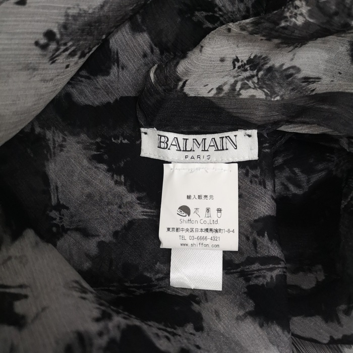 バルマン（BALMAIN） シルク100％ スカーフ マフラー ストール JU74 ショールメンズ レディース 男女兼用 ユニセックス |  ブランドショップ　還元屋