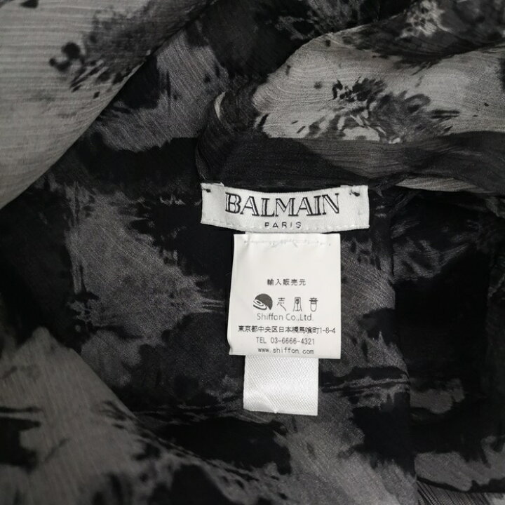 楽天市場】バルマン（BALMAIN） シルク100％ スカーフ マフラー  