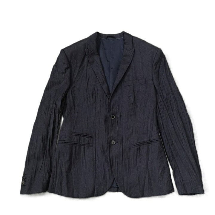 Neil Barrett ニールバレット シワ加工 レザー ジャケット M カーキ 