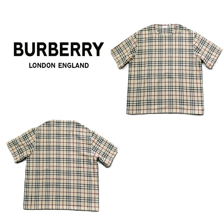 楽天市場】BURBERRYバーバリー パイル地厚手 半袖Tシャツ 半袖メンズ 