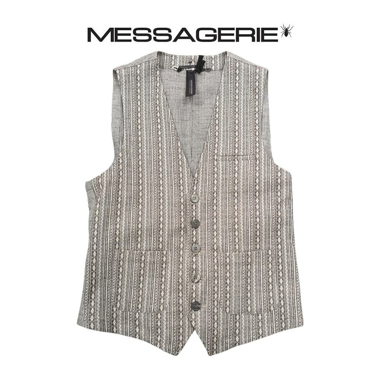 楽天市場】メッサジェリエ(Messagerie)メンズ ストライプ柄 リネン麻 