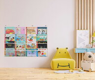 入荷、現在色はアイボリー色です。保育園のウォールポケット、、家庭、子供の保育園、学校、図書館、幼稚…