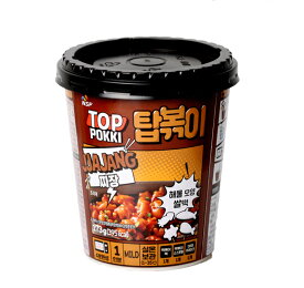 TOP　POKKI　カップトッポキ (チャジャン味) 173g《トッポギ おやつ お餅 料理用餅 韓国 韓国お餅 韓国料理 韓国食材 韓国食品 韓国食料品 レトルトトッポキ チャジャン味 ジャジャン味》