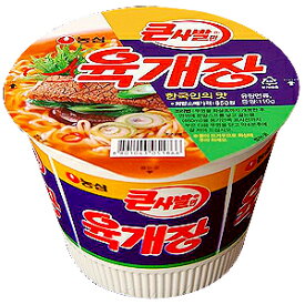 ★送料無料★【農心】ユッケジャンカップラーメン(大)　110gx16個(1BOX)　★2箱＝1梱包　☆韓国ラーメン インスタントラーメン カップラーメン 韓国食品 ノンシム NONGSHIM