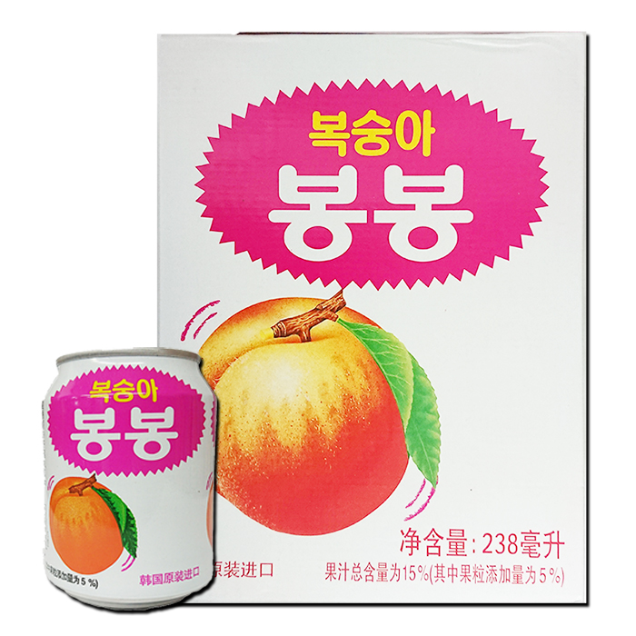 韓国ジュース 飲み物 飲料 ヘテ ソフトドリンク 1個当り￥76 桃ジュース 高品質 238mlx12個 ストア 税込