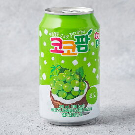 【ヘテ】ココパム　ブドウ味　340mlx24本(1箱)★1缶当たり￥189(税込)　☆韓国飲み物 韓国食品 韓国飲料 韓国飲み料 韓国ジュース 韓国ドリンク 韓国ソフトドリンク 韓国ぶどうジュース 韓国葡萄ジュース ゼリージュース