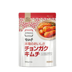 【宗家】チョンガクキムチ　★韓国産　500g　★クール便選択対象商品★　《韓国食品 韓国食材 韓国 食料品 食べ物 キムチ 韓国キムチ きむち 韓国産キムチ おつまみ 発酵キムチ 韓国グルメ 輸入 漬物 漬け物 おかず 大根キムチ》