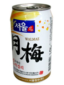 【ソウル】月梅(ウォルメ)マッコリ 350ml(缶)x24本★1本当たり¥346.5(税込)  韓国お酒 韓国マッコリ 韓国酒 韓国食品 韓国食材 韓国料理 韓国お土産 酒 お酒 韓国酒 韓国お酒 マッコリ ウォ