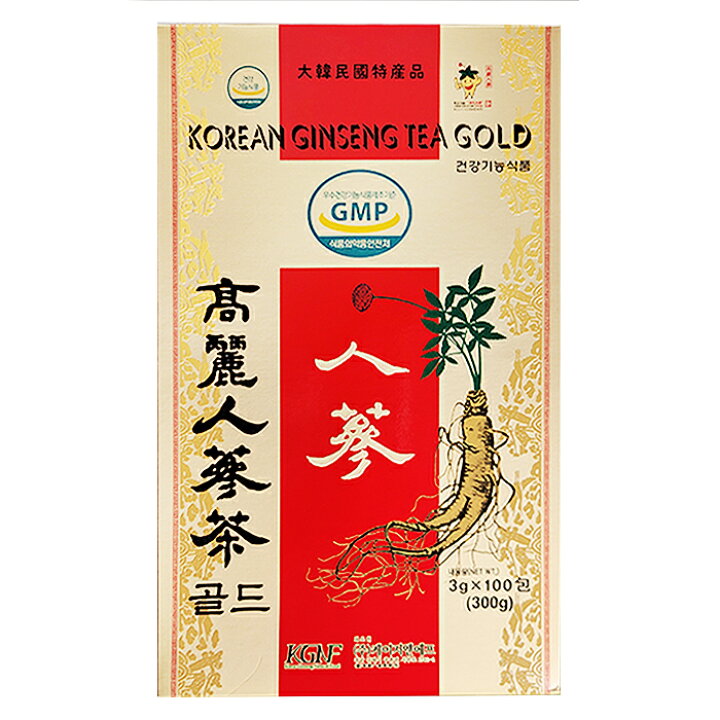 大幅にプライスダウン KGNF 高麗人参茶 GOLD 3g×100P 紙箱 ×3個セット OPENセール KGNF 高麗人参茶 GOLD 3g×100P (紙箱)