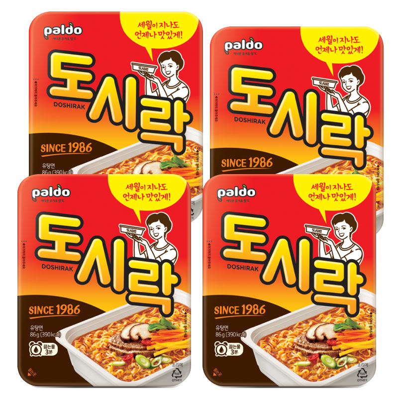  トシラック カップラーメン「86gx4個」 韓国食品 インスタントラーメン カップラーメン 韓国ラーメン　トシラク　ドシラク　ドシラック