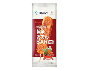 ▼冷凍▲【清静園】O'food旨辛おでんバー(80g）■韓国食品■韓国料理/韓国食材/韓国おでん/おでん/トッポギ/冷凍食品/激安 さつま揚げ かまぼこ トッポギ材料 屋台フード 四角おでん 【YDKG-s】