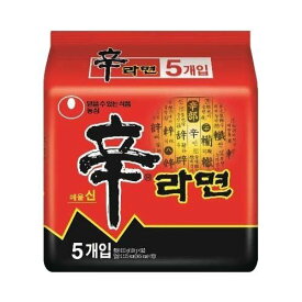 「農心」辛ラーメン　★★【5個SET】■韓国食品■輸入食品■輸入食材■韓国食材■韓国料理■韓国お土産■韓国ラーメン■非常食■防災用■防災グッズ■乾麺■インスタントラーメン■辛いラーメン■ラーメン■激安■セール【YDKG-s】02P08Feb15★