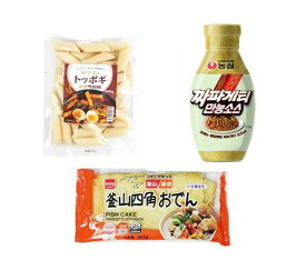 「冷蔵」トッポギALL IN ONEセット［純小麦トッポキ500g+チャパゲティ万能ソース 280g+四角おでん10枚入り］▪お得セット▪激安