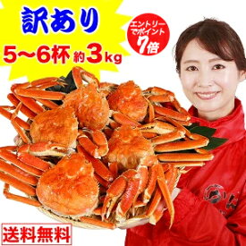 【ポイント必ず7倍！】最安値に挑戦中【お値打ち・訳あり】ボイルずわい姿5〜6杯（約3kg）【11/14 20:00-16 23:59迄エントリーで】
