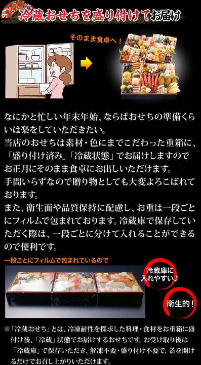 楽天市場】☆カニ全品対象!1000円引クーポン配布中!☆冷蔵 三箱二段和風おせち 【三箱二段・68品目・4人前】 京都御所南 京料理「やまの」監修変形三箱二段重 珠天箱 【送料無料】2023年 お正月 お節料理 予約 冷蔵おせち 冷蔵 : 海鮮かに処 楽天市場】☆カニ全品対象!1000円引クーポン配布中!☆冷蔵 三箱二段和風おせち 【三箱二段・68品目・4人前】 京都御所南 京料理「やまの」監修変形三箱二段重 珠天箱 【送料無料】2023年 お正月 お節料理 予約 冷蔵おせち 冷蔵 : 海鮮かに処