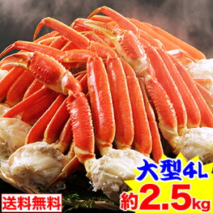 大型4Lボイルずわいがに肩脚 7〜8肩(約2.5kg) 茹で ボイルずわい ボイルズワイ ボイルずわい蟹 ずわい蟹 ズワイ蟹 ]