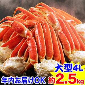 【楽天カード利用で必ずポイント5倍!!楽天大感謝祭開催中!】【年内お届けOK!】大型4Lボイルずわいがに肩脚 7〜8肩(約2.5kg) 茹で ボイルずわい ボイルズワイ ボイルずわい蟹 ずわい蟹 ズワイ蟹 ]【12/25限定エントリー必要】