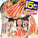 【ポイント必ず7倍！】【かに福袋】最大総重量5kg！必ず1,800円以上お得♪ 生・ボイル・タラバガニから選べる【送料無…