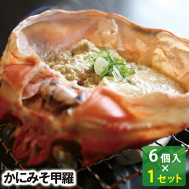 【23-063】かにみそ甲羅6個（35g×6個） かにみそ カニミソ 蟹味噌 カニ味噌 かに味噌 送料無料 兵庫県加工 ずわいがに ズワイガニ べにずわいがに ベニズワイガニ カニ かに 蟹 甲羅酒