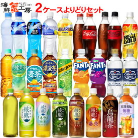 コカ・コーラ社 スポーツドリンク 炭酸飲料 お茶 490〜650ml よりどり 2箱 48本 熱中症対策 水分補給 アクエリアス コーラ ファンタ カナダドライ シュウエップス リアルゴールド 綾鷹 紅茶花伝 烏龍茶 爽健美茶