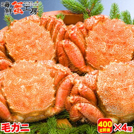 北海道産 ボイル 毛がに 400g前後 4尾 かに カニ 蟹 毛ガニ 毛蟹 蟹味噌 グルメ ギフト 御祝 御礼 内祝 誕生日祝 残暑見舞 お中元 父の日 母の日