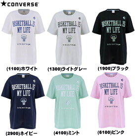 メール便無料 コンバース ウィメンズ プリント Tシャツ 女性・女子用 CB392301 ミニバス バスケット