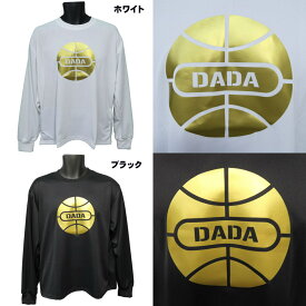 メール便無料 DADA Tシャツ BALL LONG TEE GOLD 長袖 ロング DA17-001G バスケット ダダ ミニバス