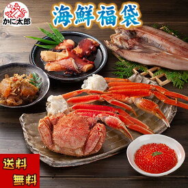 (送料無料) 海鮮福袋（毛ガニ ズワイガニ足 松前漬け タコ ホッケ イクラ）　北海道の海鮮蟹セット　かに通販　北海道 グルメ ギフト お中元