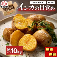予約商品 送料無料 Mサイズ 北海道 じゃがいも　インカの目覚め　10kg(新ジャガ　インカのめざめ 芋)栗の…