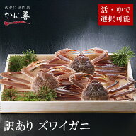 送料無料 訳あり 活 大ズワイガニ 北海道産 4〜5杯2.5キロ前後 お買得 訳あり 期間限定 活 冷蔵商品 超目…