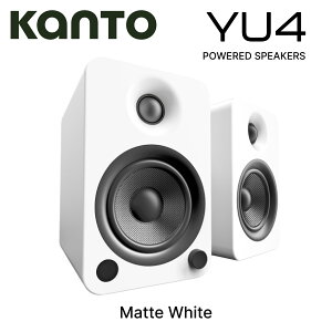 Kanto Audio YU4 �f�X�N�g�b�v �A�N�e�B�u�X�s�[�J�[ �y�A �������K�㗝�X �J���g �I�[�f�B�I �p���[�h�X�s�[�J�[ Bluetooth�X�s�[�J�[ Bluetooth �� �z���C�g �Q�[�~���O ������ �剹�� ���^ �R���p�N