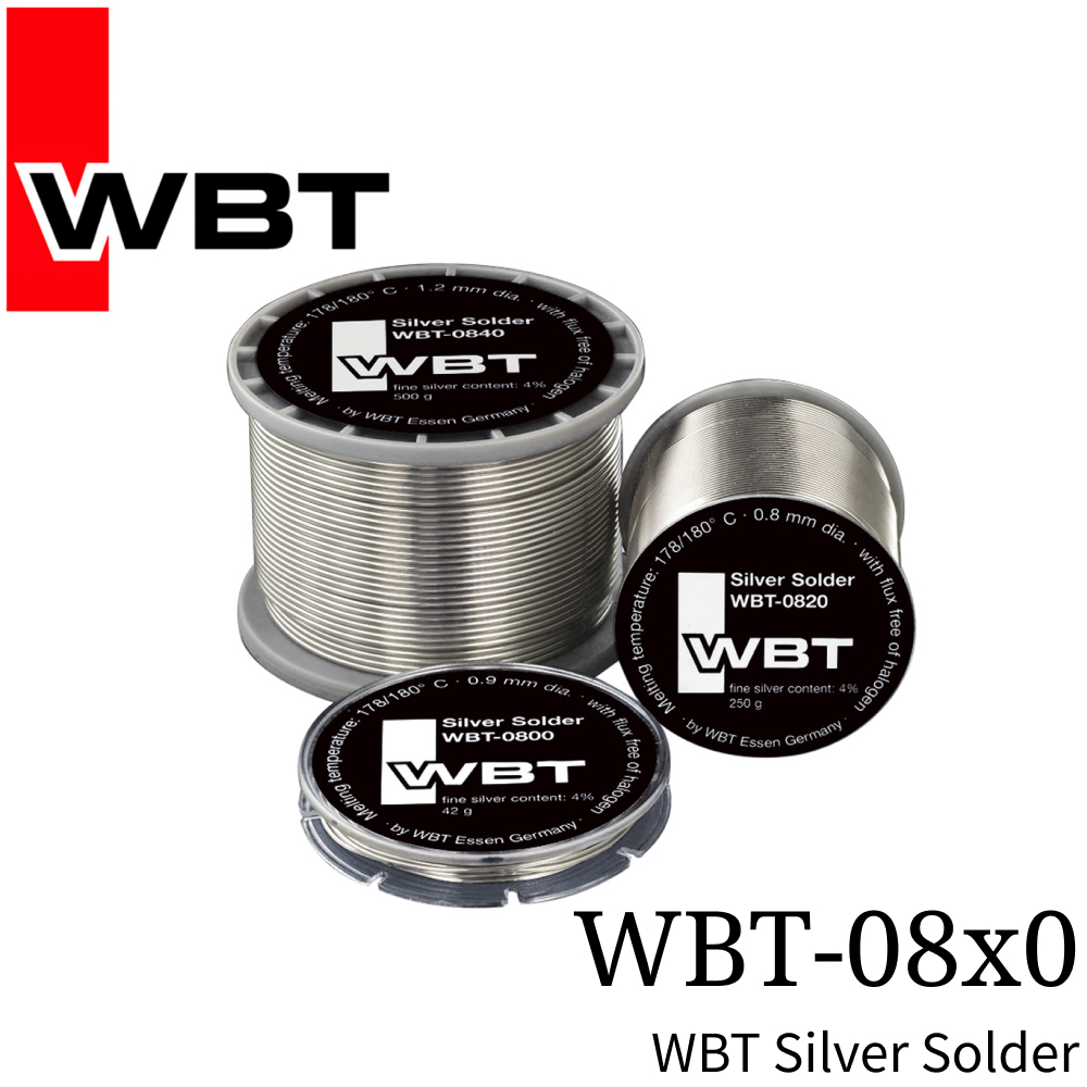 正規通販店舗 WBT WBT-08x0 ハンダ 銀入り ドイツ WBT-0800 WBT-0820