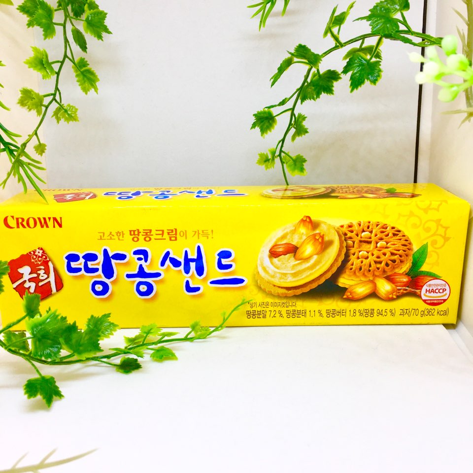 クラウン グッヒ【ピーナッツサンド】70g 韓国 菓子 クッキー | 韓館マート 楽天市場店