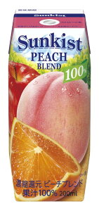 �X�i���� �T���L�X�g 100%�s�[�`�u�����h 200ml×24�{