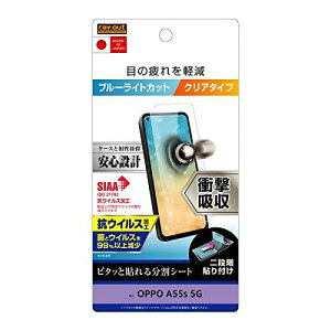 ���C�E�A�E�g RT-OPA55F/DM OPPO A55s 5G�p �t�B���� �Ռ��z�� �u���[���C�g�J�b�g ����